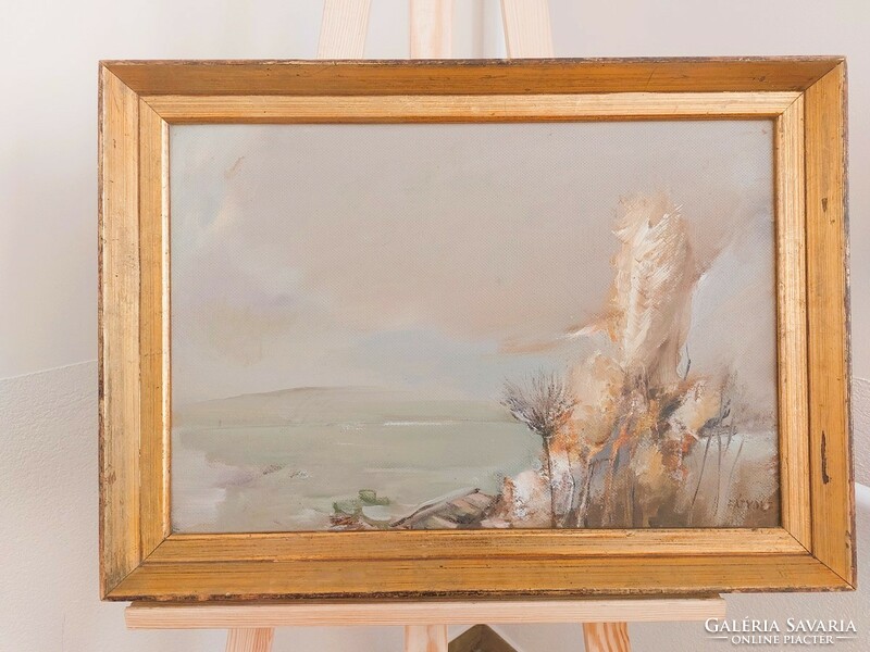 (K) Fátyol Zoltán zsűrizett festmény 62x45 cm kerettel
