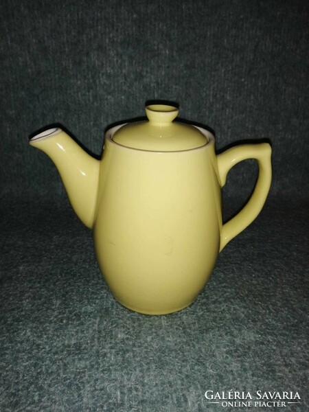 Yellow porcelain spout, jug (a8)