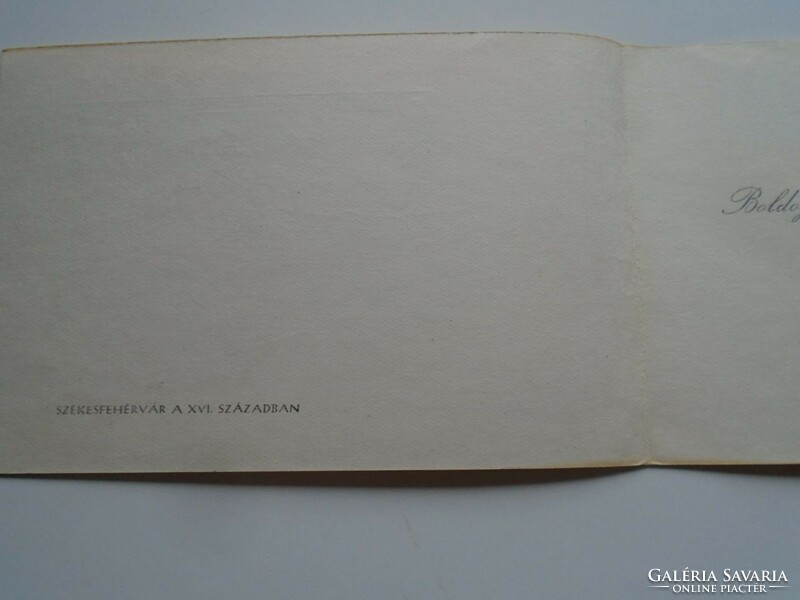 D201111 -  Fejér Megyei Múzeumok - Stulweissenburg - üdvözlőlap  Bánki Zsuzsanna aláírásával