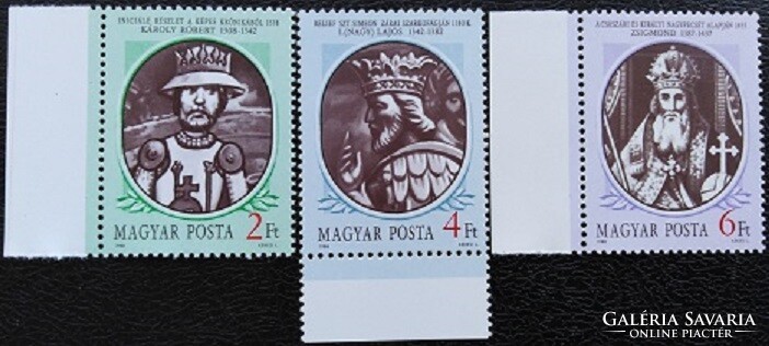 S3908-10sz / 1988 Történelmi Arcképcsarnok II. bélyegsor postatiszta ívszéli