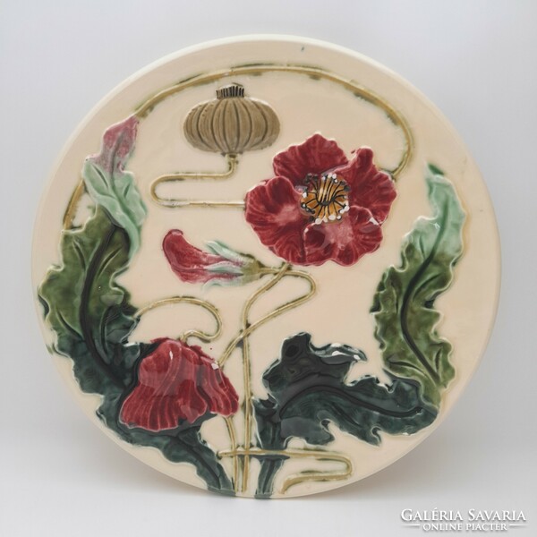 Körmöcbánya ceramic wall plate 26.3 cm