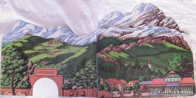 ERNST Albert Monte Bianco. Ill. R.Reinfranck Verlag am Wasser óriás leporelló 1970