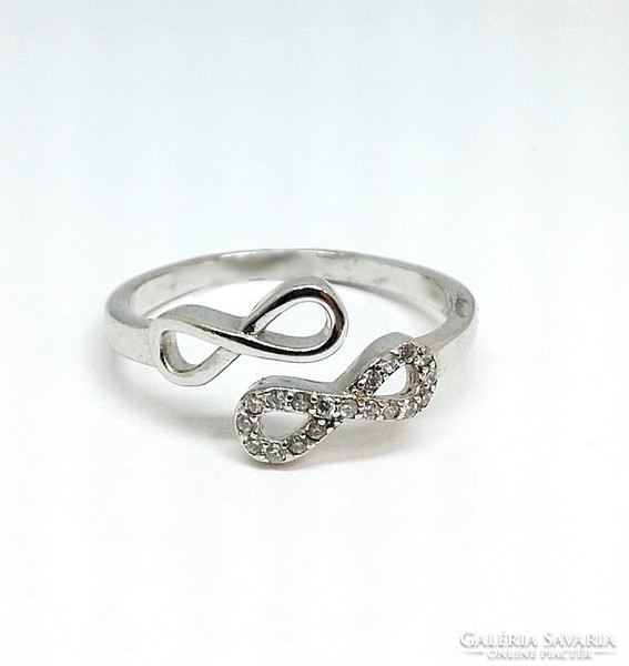 Sterling silver ring with infinity sign (zal-ag107692)
