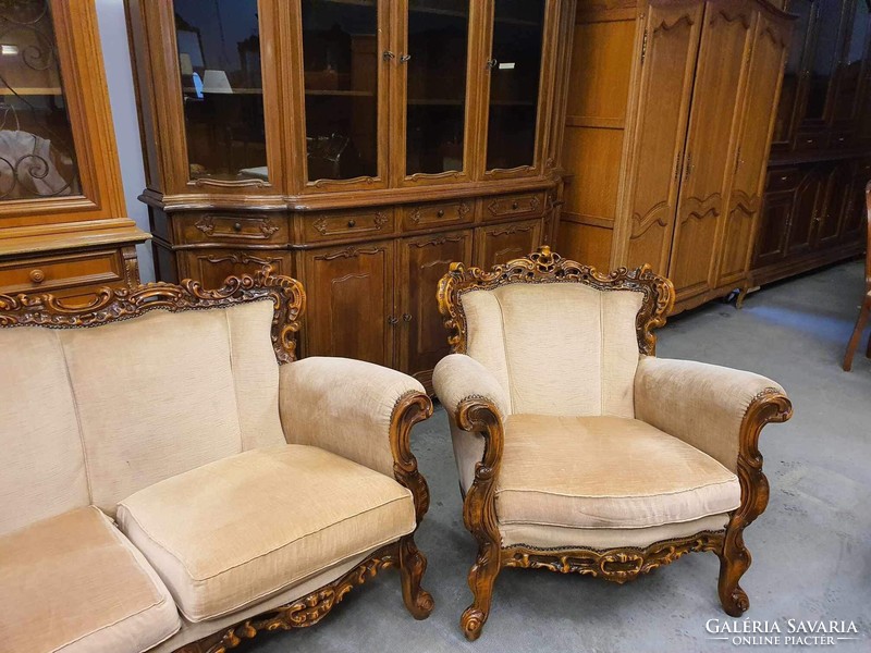 Baroque sofa set beige