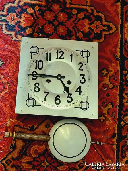 Antique kienzle early art deco half-baking wall clock is very beautiful!