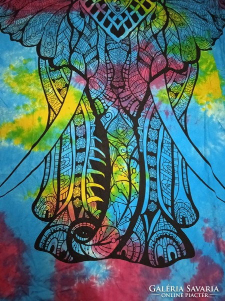Csodaszép különleges Indiai elefántos terítő vagy ágyterítő