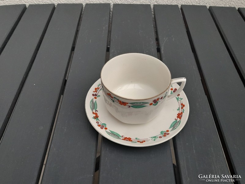 Antik Zsolnay teás csésze aljával