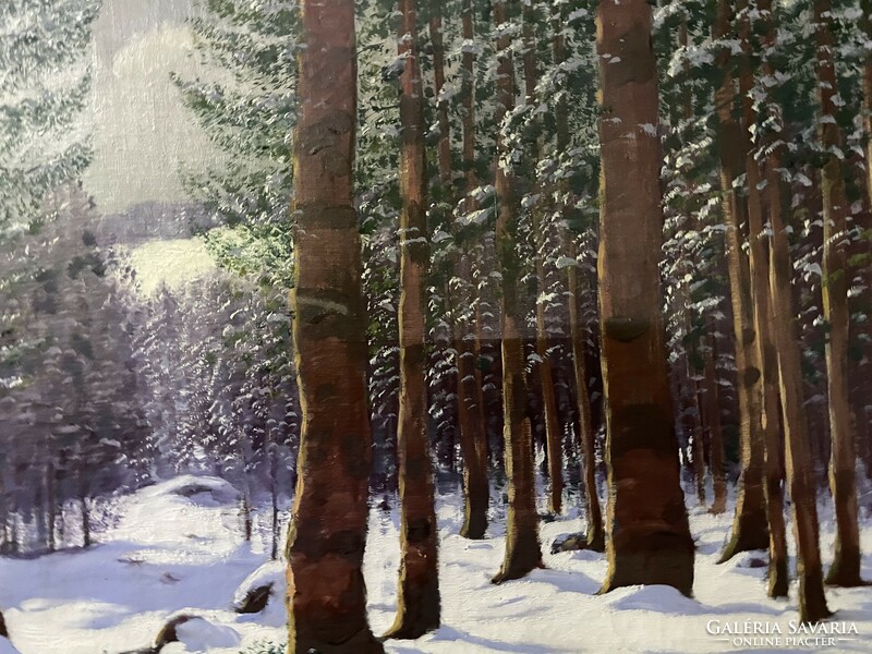 Viktor Olgyai: winter forest