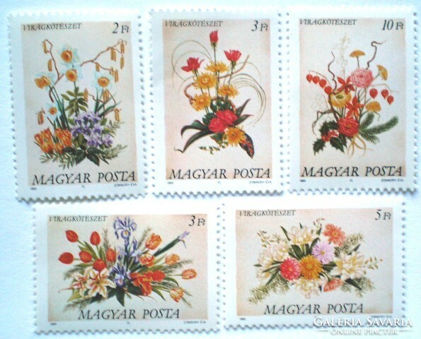 S3970-4 / 1989 Virágkötészet bélyegsor postatiszta