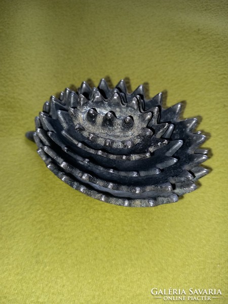 Walter bosse style metal urchin urchin ashtray set of 5 pieces !!!