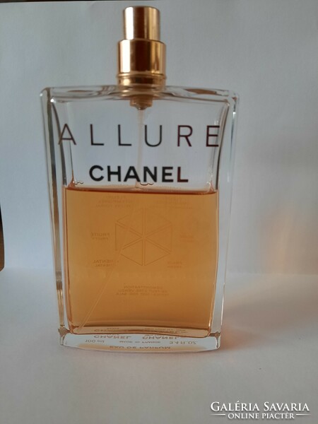 Vintage chanel allure 100 ml women's eau de parfum. Made in France - tester - bottle 2/3 full