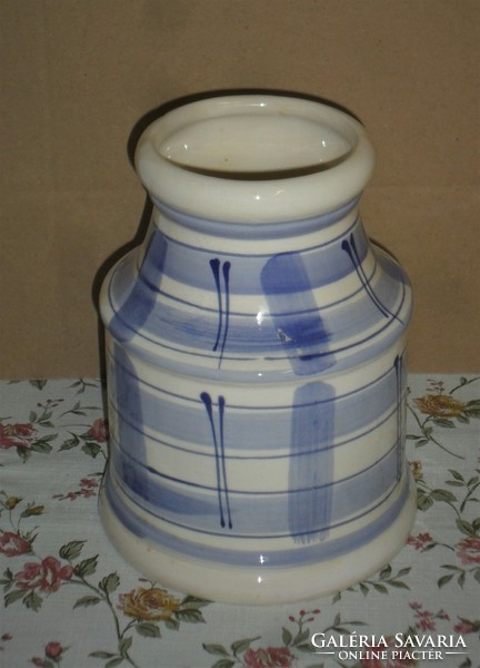 Large, bay ceramic sugar bowl 18.5 High.