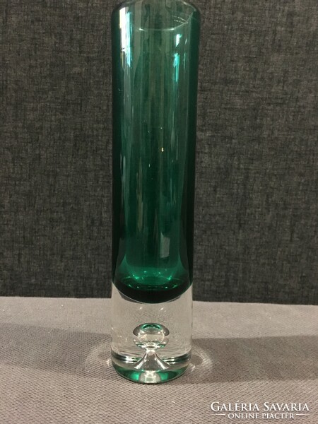 Murano green vase in perfect condition!!! 21X5cm!!!