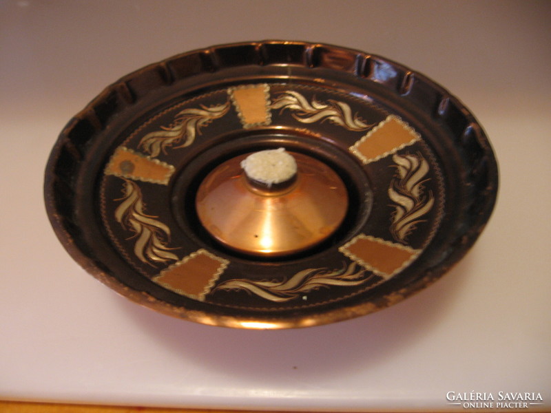 Copper craftsman candleholder bowl