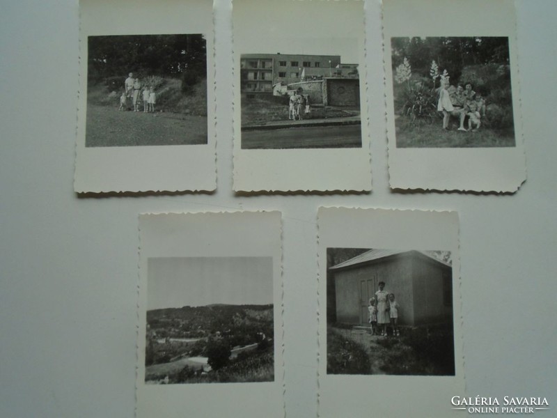 D201134-  Régi fotók - PÉCS  5 db.  1957