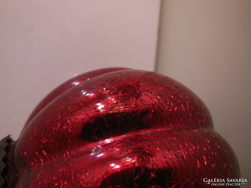 Sphere - blown glass - 18 dkg - 10 x 8.5 cm - thick - decorative sphere - German - flawless