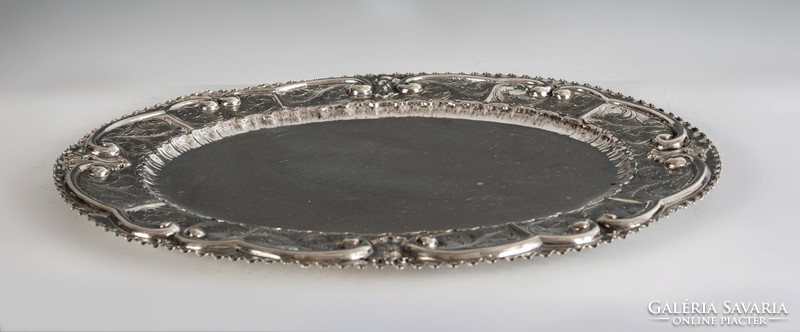 Silver large tray