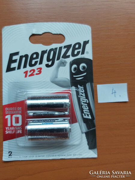 ENERGIZER 123 líthium fotó elem 2 db / csomag 4.