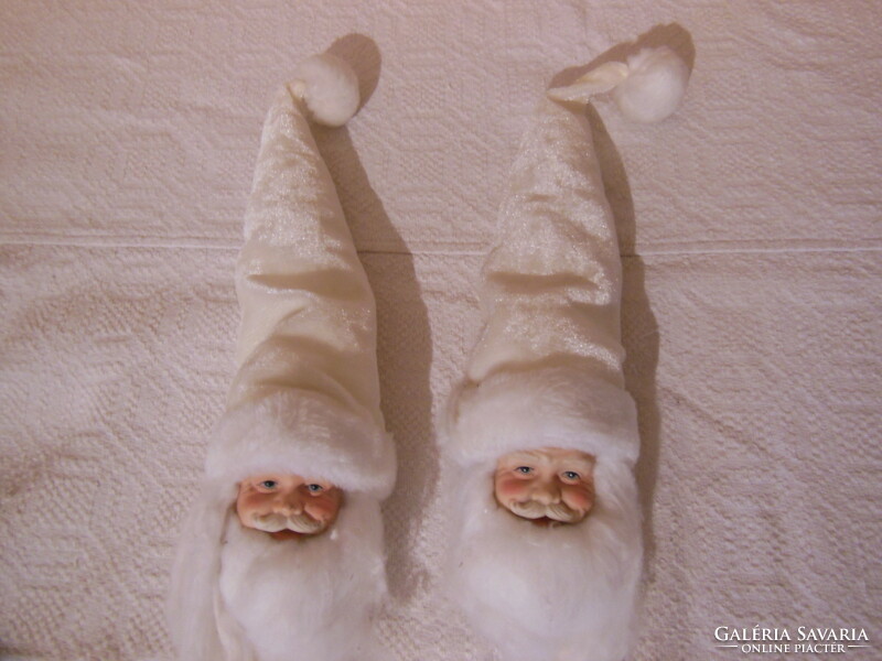 Christmas tree decoration - porcelain - head - 10 x 8 cm - hat - 31 cm - beard - 42 cm perfect