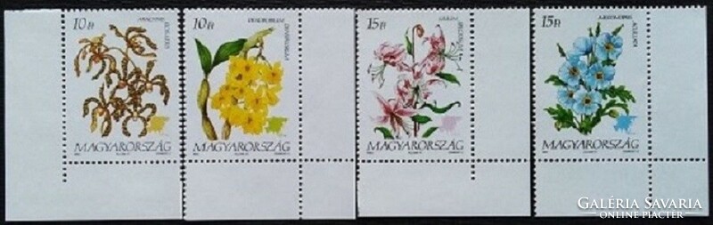 S4180-3s / 1992 Földrészek virágai IV. - Ázsia bélyegsor postatiszta ívsarki