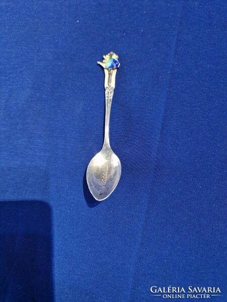 Sterling bmco enamel fish spoon