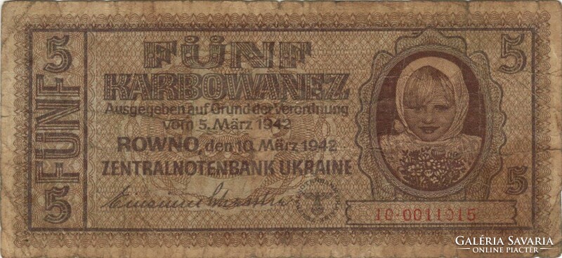 5 Karvowanez 1942 German occupation Ukraine 2.
