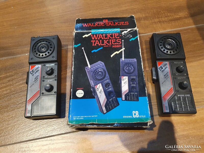 Retro walkie takies NS881 CB rádió újszerű dobozában szocreál kádár