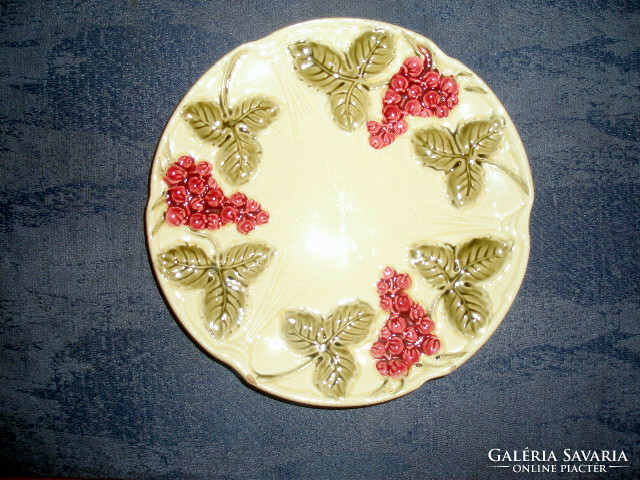 1880s - majolica plate - 18.5 cm - art&decoration
