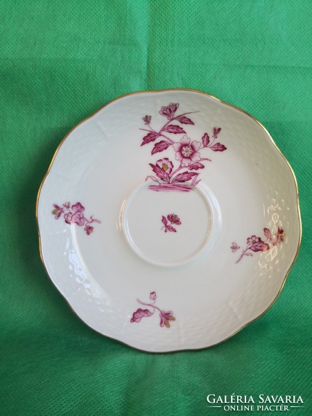 Herend small plate, cup base, fcp pattern, (pink)