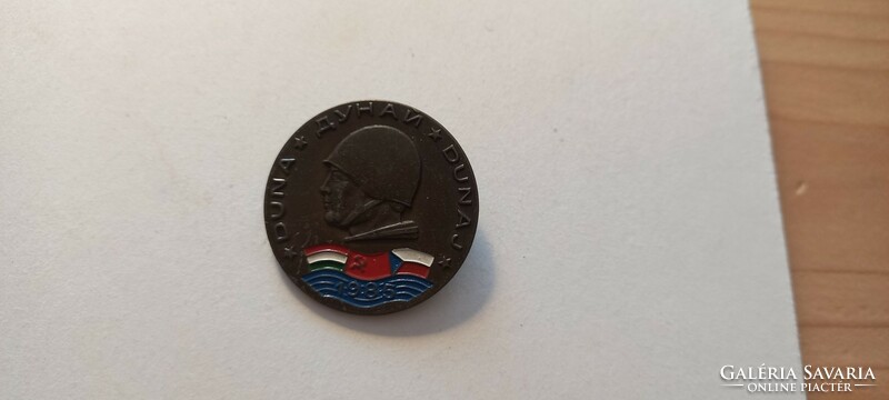 Danube military exercise 1985 Hungarian, Soviet Czechoslovak painted badge
