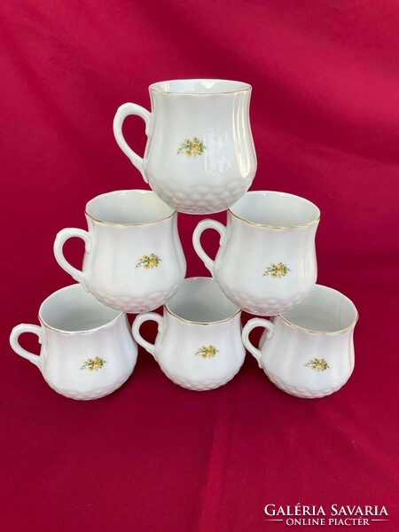 Zsolnay porcelain flowered belly mug bunch finjsa mugs grandmother's treasure heirloom