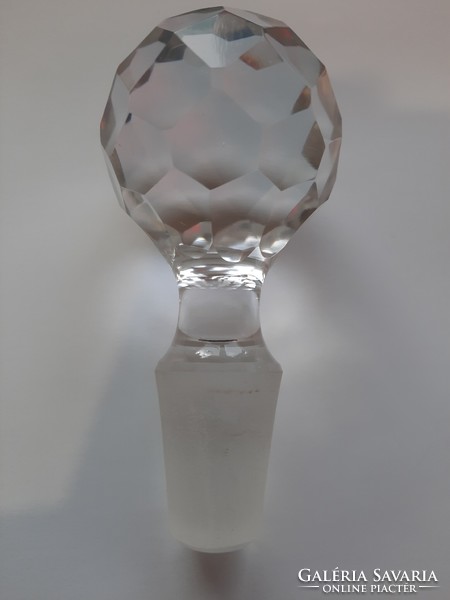Gyönyörű csiszolt kristály üveg dugó, palack dugó, 9 cm