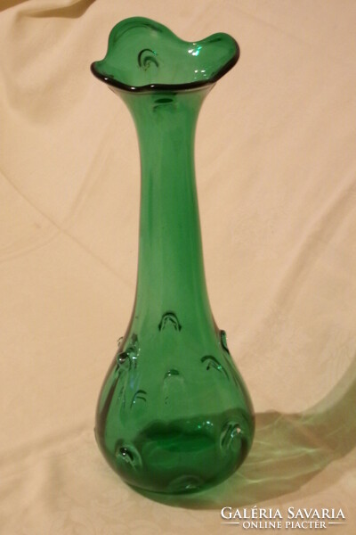 Üveg váza Bohemia 43x15cm