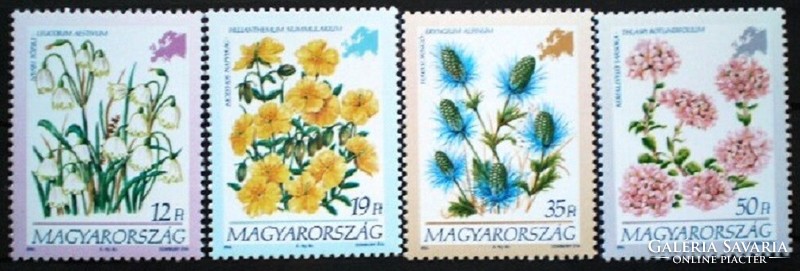 S4255-8 / 1994 flowers of continents v. - Stamp line of Europe postage stamp