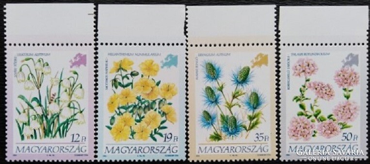 S4255-8sz / 1994 Földrészek Virágai V. - Európa bélyegsor postatiszta ívszéli