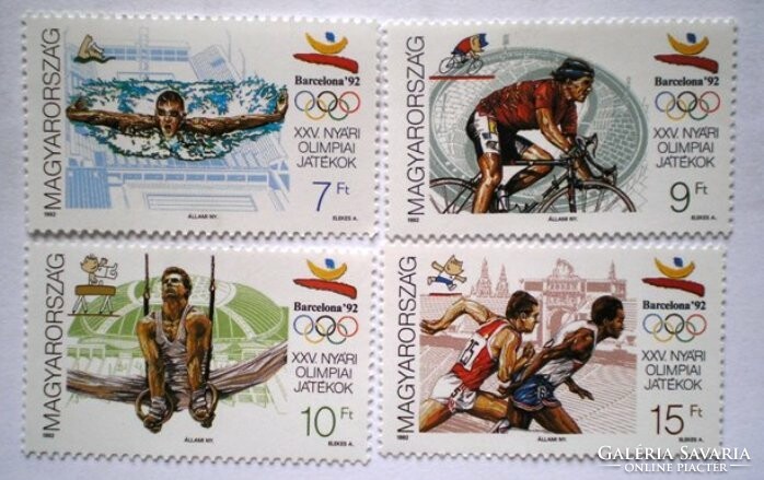 S4136-9 / 1992 Olimpia bélyegsor postatiszta