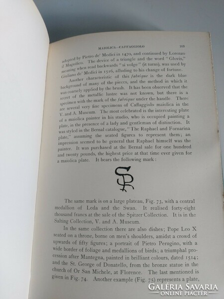 Ritka 1926-os angol könyv porcelán, fajansz, majolika témában
