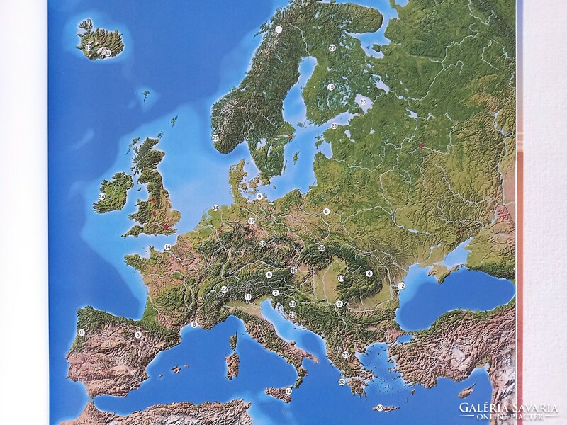 Európa természeti kincsei, ismeretterjesztő könyv, album sok képpel