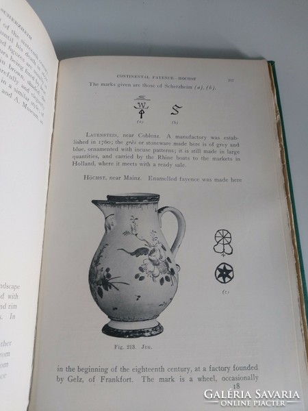 Ritka 1926-os angol könyv porcelán, fajansz, majolika témában