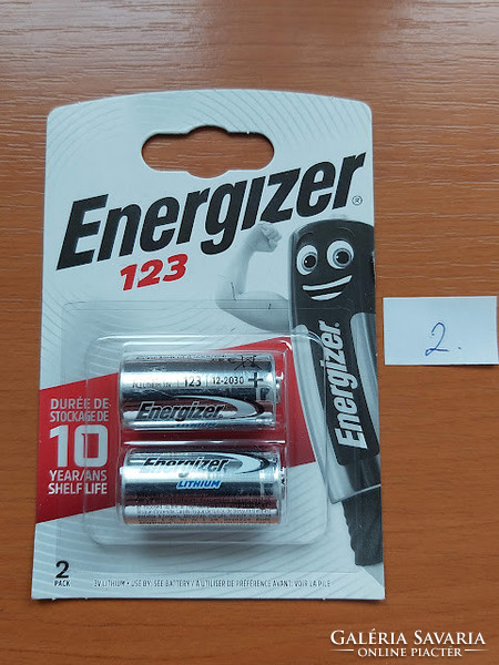 Energizer 123 lithium photo battery 2 pcs / package 2.