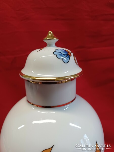 Hollóházi porcelain urn vase 25cm