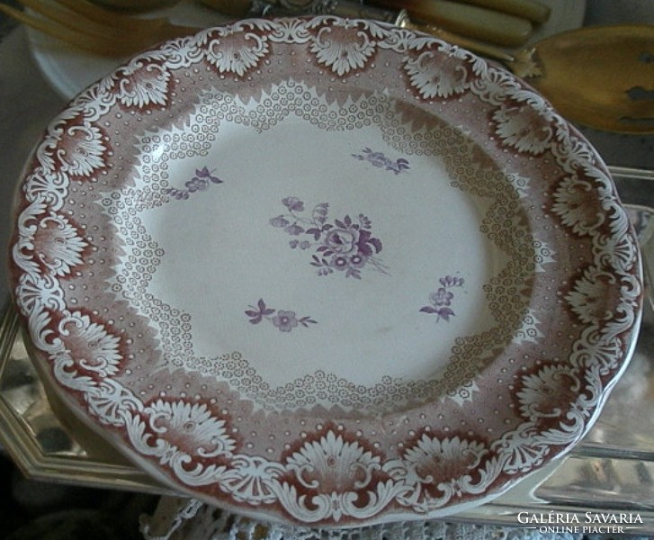 Old English earthenware cake plate