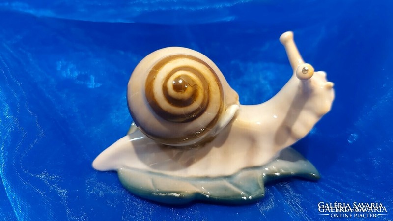 Zsolnay rare porcelain snail.