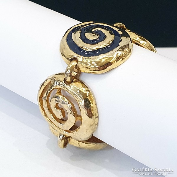 Leritz 18kt gold-plated marked bracelet