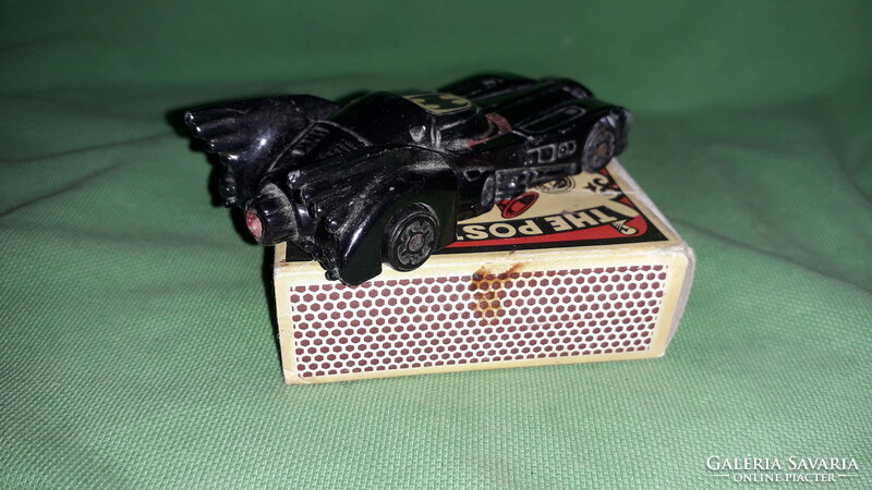 Retro magyar METALLCAR fém fekete BATMOBILE BATMAN autója MATCHBOX méret a képek szerint