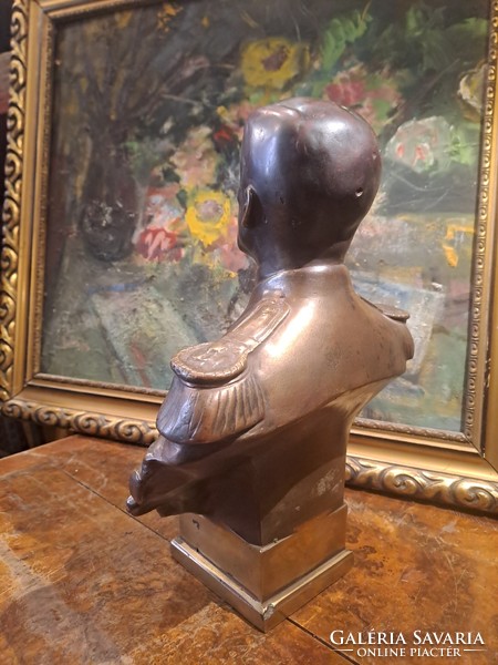 VITÉZ NAGYBÁNYAI HORTHY MIKLÓS BRONZ MELLSZOBRA
