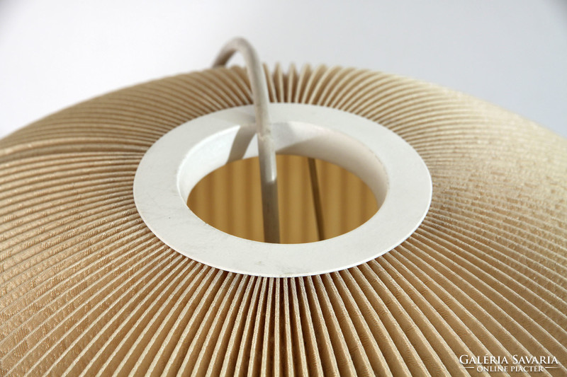 Retro ceiling lamp d=42cm m=32cm | pleated lamp shade shade fabric patterned paper