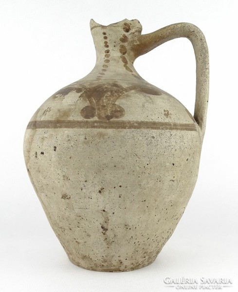 1Q505 old large earthenware pitcher from the highlands, 27 cm