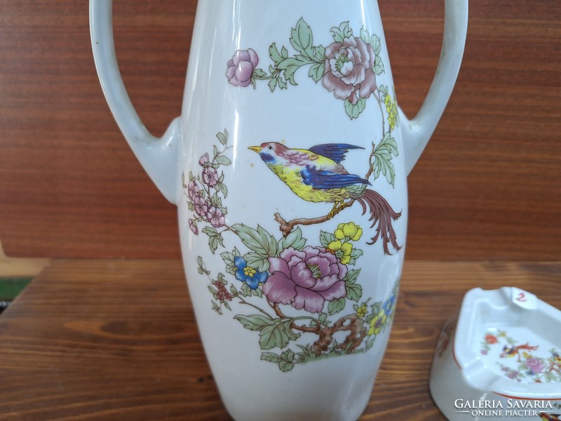Ravenclaw, bird of paradise, large vase and ashtray. HUF 9,900