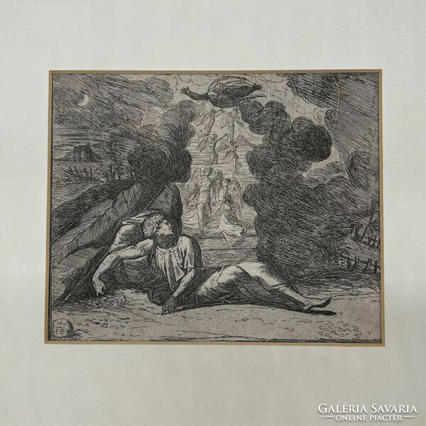 Jusepe de ribera: Jacob's dream 1615- etching f00311